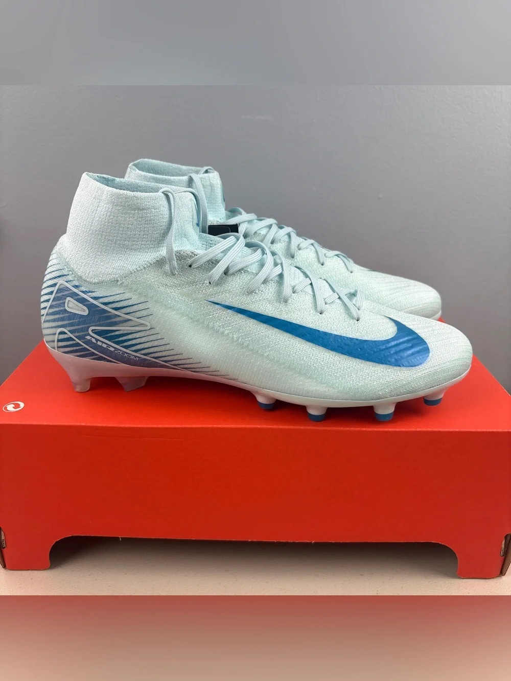 Nike Mercurial Superfly 10 Elite AG Pro Blue Glacier Soccer Cleat Men’s Sz 11